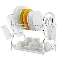 Algopix Similar Product 5 - ALHAKIN Dish Drying Rack 2 Tier Dish