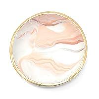 Algopix Similar Product 18 - Handmade ROSE GOLD Marble Tray Ring