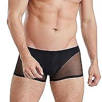 Algopix Similar Product 8 - Men Sexy Mesh Underwear Low Rise See