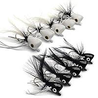 Algopix Similar Product 7 - YZD Bass Popper Fly Dry Fly Fishing