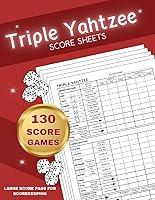 Algopix Similar Product 9 - Triple Yahtzee Score Sheets Triple