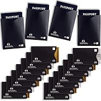 Algopix Similar Product 3 - 18 RFID Blocking Sleeves Set 14 Credit