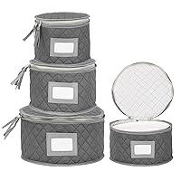 Algopix Similar Product 18 - Fine China Storage  Set of 4 Quilted