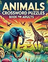 Algopix Similar Product 7 - Animals Crossword Puzzles Book For