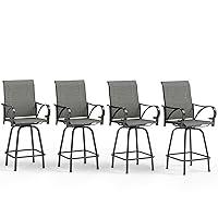 Algopix Similar Product 17 - MFSTUDIO Outdoor Grey Bar Stools Set of