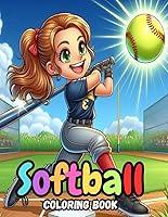 Algopix Similar Product 19 - Softball Coloring Book Cute and Fun