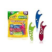 Algopix Similar Product 9 - GUM Crayola Kids Flossers with Fluoride