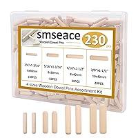 Algopix Similar Product 19 - smseace 230Pcs Wooden Dowel Pins 14