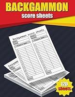 Algopix Similar Product 16 - Backgammon Score Sheets 120 Large