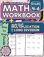 Algopix Similar Product 3 - Math Workbook Grade 4 to 6 Multi Digit