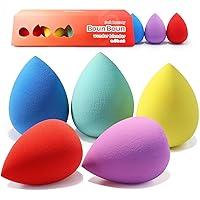 Algopix Similar Product 8 - BEAKEY Makeup Sponge Set 5 Pack Micro