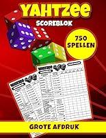 Algopix Similar Product 6 - Yahtzee ScoreBlok 750 Spellen Grote