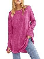 Algopix Similar Product 10 - Tankaneo Womens Oversized Long Sleeve