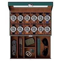 Algopix Similar Product 7 - ProCase Watch Box for Men 12 Slot Mens
