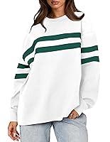 Algopix Similar Product 13 - WIHOLL Women Sweatshirt Trendy Striped