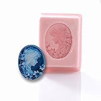 Algopix Similar Product 18 - Victorian Lady Cameo Silicone Mold Food