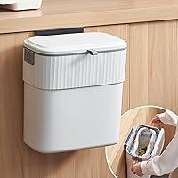 Algopix Similar Product 14 - COCOYA Hanging Trash Can with Lid 23