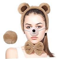 Algopix Similar Product 2 - STOBAZA 1 Set Bear Ear Set Fuzzy