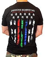 Algopix Similar Product 5 - Demons Behind Me Mens Salute to Those