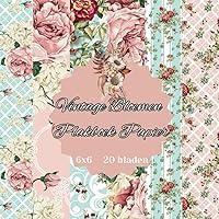 Algopix Similar Product 13 - Vintage Bloemen Plakboek Papier 20