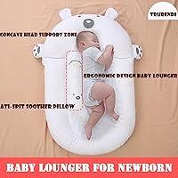 Baby Lounger for Newborn, Newborn Lounger Nest Sleeper, Baby Pillows for  Sleeping for Newborn, Lounger for Baby 0-24 Months (Blue,0-12month)