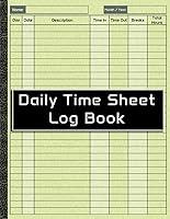 Algopix Similar Product 7 - Daily Time Sheet Log Book Daily Work