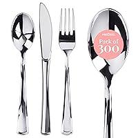 Algopix Similar Product 14 - Prestee 300 Plastic Silverware Set 