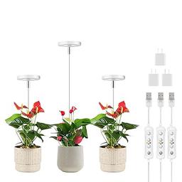 2 Packs, Grow Lights For Indoor Plants, LED Full Spectrum Plant Light For  Indoor Plants, Height Adjustable Grow Light With 4 Dimmable Brightness, 2/4