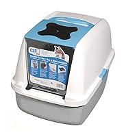 Algopix Similar Product 16 - Catit Large Hooded Cat Litter Box Blue