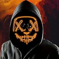 Algopix Similar Product 9 - Boolavard Halloween Mask LED Light up