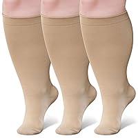 Algopix Similar Product 6 - Wide Calf Compression Socks Plus Size