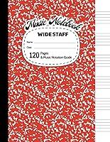 Algopix Similar Product 19 - Music Notebook For Kids Wide Staff