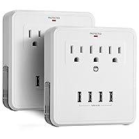 Algopix Similar Product 20 - USB Wall Outlet Surge Protector 4 USB