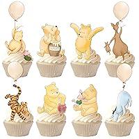 Algopix Similar Product 9 - 48 Pcs Winnie Cupcake Toppers Classic