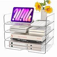 Algopix Similar Product 6 - Paper Organizer Letter Tray 3 Pack