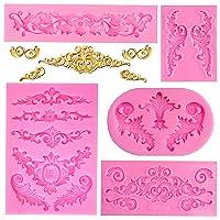 Algopix Similar Product 17 - Rainmae 5 Pcs Baroque Style Curlicues