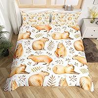 Algopix Similar Product 10 - jejeloiu Kids Capybaras Bedding Set