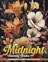 Algopix Similar Product 8 - Midnight Stunning Flowers Coloring