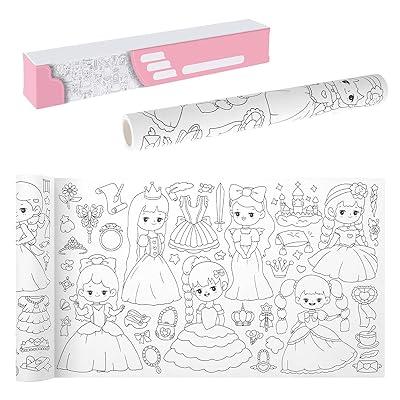 Children's Drawing Roll, Coloring Paper Roll for Kids, Drawing Paper Roll  DIY Painting Drawing Paper, Color Filling Paper, Sticky Drawing Art  Supplies