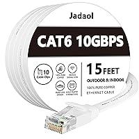 Algopix Similar Product 17 - Cat 6 Ethernet Cable 15 ft