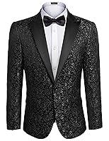 Algopix Similar Product 17 - COOFANDY Mens Floral Party Dress Suit
