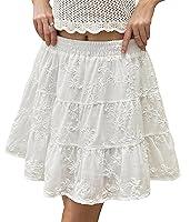 Algopix Similar Product 7 - Tsher Womens High Elastic Waist Ruffle