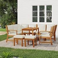 Algopix Similar Product 1 - RINDIGOO 9 Piece Patio Dining Set with