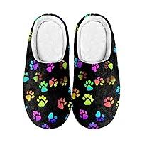 Algopix Similar Product 15 - Hechitok Rainbow Dog Paws Print Cotton