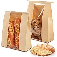 Algopix Similar Product 12 - Ohuimrt 50 PCS Large Paper Bread Bags