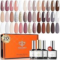 Algopix Similar Product 16 - modelones 24 Pcs Gel Nail Polish Kit