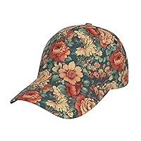 Algopix Similar Product 11 - Baseball Cap Elegant Floral Hip Hop