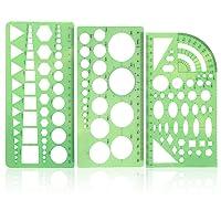 Algopix Similar Product 5 - Geometry Set Circle Template 3 Pieces