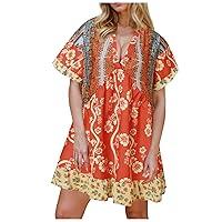 Algopix Similar Product 3 - Womens Embroidered Dress with VNeck