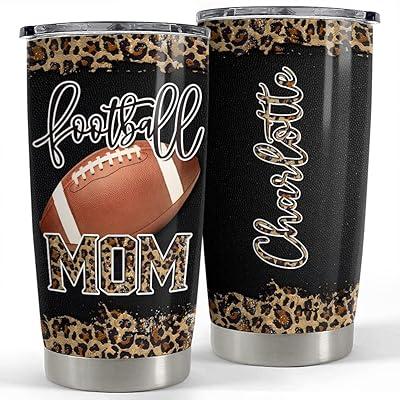 Monogrammed Football Tumbler